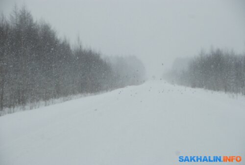 Трасса Южно-Сахалинск - Оха, фото Петра Пасюкова
